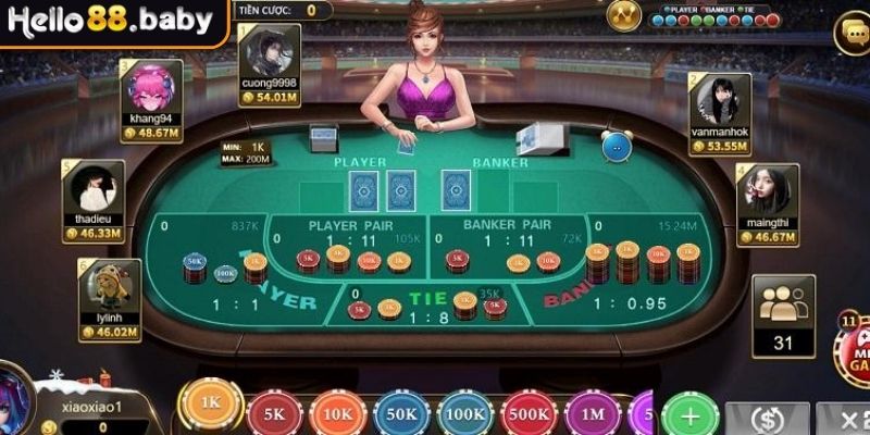 Baccarat HELLO88 - Cách Chơi Game Bài Đối Kháng Hấp Dẫn 3 Soi cầu xen kẽ ba – Cầu 3-1
