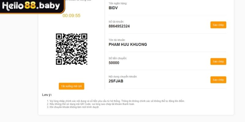 Ghi đúng nội dung giao dịch